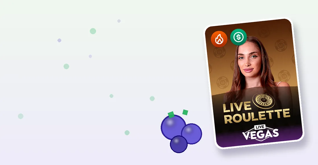 Live roulette table with berries